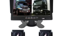 Set Monitor auto 2 camere metalice pentru tiruri  autocare  camioane