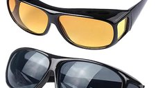 Set Ochelari HD VISION pentru Condus Zi/Noua Unisex - 2 Perechi