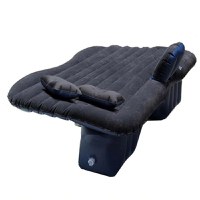 Set saltea auto pentru dormit 2 perne si pompa electrica - 1