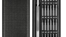 Set Surubelnite de Precizie 24 in 1 cu Trusa de depozitare Neagra