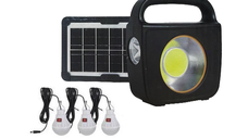 Sistem solar pentru Iluminat Casa CC002-1 cu Panou si 3 Becuri 100W