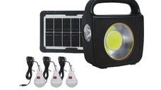 Sistem solar pentru Iluminat Casa CC002-1 cu Panou si 3 Becuri 100W