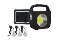 Sistem solar pentru Iluminat Casa CC002-1 cu Panou si 3 Becuri 100W - 1