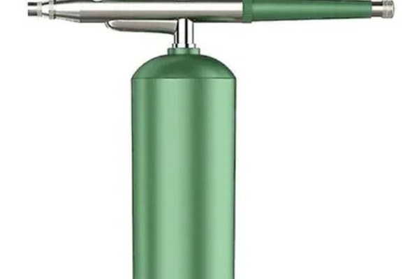 Spray hidratare pentru fata Q ZY8 portabil din metal pentru curatarea tenului verde