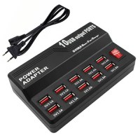Statie de incarcare USB Q-CD10P cu 10 porturi 2.4A/1A - 1