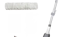 Stergator de geamuri 2 IN 1 telescopic si reglabil alb 40-145 cm AA108