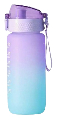 Sticla de apa potabila fitness Colorata 20Oz cu Marcator de timp - 1