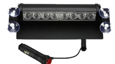 Stroboscop led auto 8 LED parbriz cob rosu albastru
