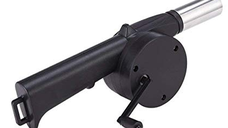 Suflanta manuala pentru gratar intretinerea focului din plastic si otel 25cm