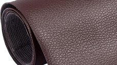 Sul autoadeziv din piele ecologica (imitatie piele) 0.75 x 2.5m Wenghe (Maro inchis) cu textura