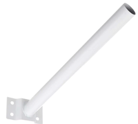 Suport consola / brat cu prindere pe perete / stalp pentru proiector solar stradal / lampa stradala ALB - 1