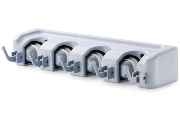 Suport de perete pentru 4 maturi si mopuri Broom Holder