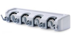 Suport de perete pentru 4 maturi si mopuri Broom Holder