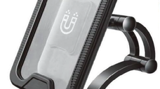 Suport de telefon pentru moto / bicicleta impermeabil cu carcasa si rotire S806