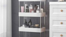 Suport depozitare cu 4 rafturi tip carucior modular pentru baie sau bucatarie