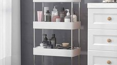 Suport depozitare cu 4 rafturi tip carucior modular pentru baie sau bucatarie