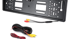 Suport numar auto cu camera video marsarier cu LED unghi filmare 170 grade BASE