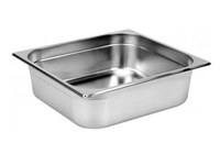 Tava gastronorm din inox pentru depozitare alimente ideal pentru catering restaurante fast food 325 x 275 x 100 mm - 1