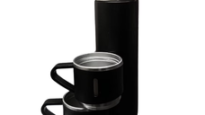 Termos 500 ml + 2 cesti otel inoxidabil negru