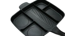 Tigaie grill multifunctionala cu 5 compartimente pentru gatit MANER LEMN