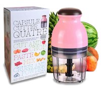 Tocator QUATRE multifunctional pentru legume si fructe Roz 600 ml - 1