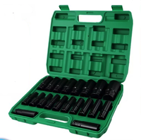 Trusa 20 tubulare de impact 1/2 de la 8 la 32 mm Verde - 1