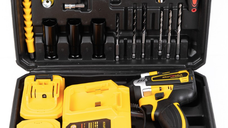 Trusa autofiletanta de impact 2 acumulatori 36V 8Ah 38 accesorii GALBENA