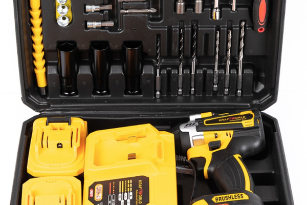 Trusa autofiletanta de impact 2 acumulatori 36V 8Ah 38 accesorii GALBENA