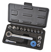 Trusa chei tubulare 1/4 cu clichet 17 piese - 1