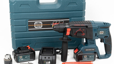 Trusa ciocan rotopercutor German Meister cu 2 acumulatori 36V - 6 ah