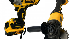 Trusa de Scule Werstil  Pistol de Impact 320 Nm si Polizor Unghiular 2 Acumulatori 36 V 5 AH