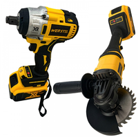 Trusa de Scule Werstil  Pistol de Impact 320 Nm si Polizor Unghiular 2 Acumulatori 36 V 5 AH - 1