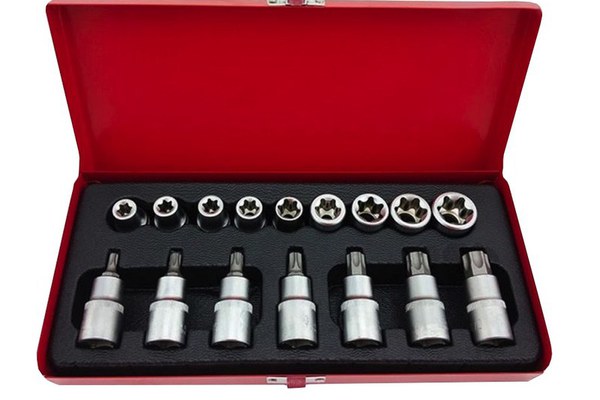 Trusa MLG-2029 16 piese chei tubulare capete biti torx