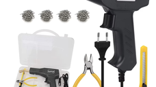 Trusa Pistol Si Capse Pentru Lipit Plastic LH50 Putere 50W Negru