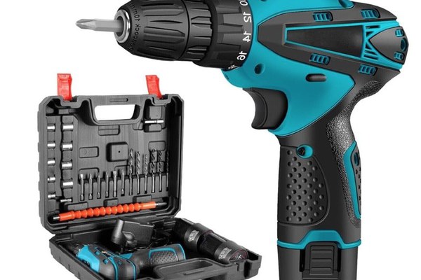 Trusa surubelnita electrica fara fir cu 2 acumulatori 12V cu 24 de accesorii incluse 2 viteze