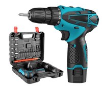 Trusa surubelnita electrica fara fir cu 2 acumulatori 12V cu 24 de accesorii incluse 2 viteze - 1