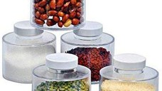 TURN condimente Spice Tower ce include 6 recipiente  transparent