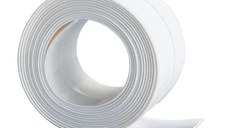 UB 2 x Banda lata 22 mm adeziva etansare pentru baie din plastic Alb 3 M