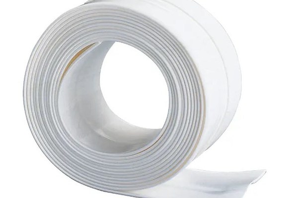 UB 2 x Banda lata 22 mm adeziva etansare pentru baie din plastic Alb 3 M