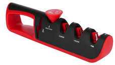 UB Ascutitor de cutite profesional 4 in 1, ajustabil, negru/rosu