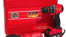 UB Autofiletanta Percutie (Bormasina) 34V Trusa 30 Accesorii 2 Acumulatori 5A ROSIE