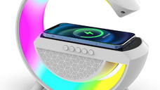UB Boxa Multifunctionala 3 in 1 lampa LED RGB smart BT 2301 boxa bluetoothb incarcator telefon wireless lumina RGB