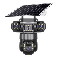 UB Camera de supraveghere video tripla cu panou solar si cartela SIM 4G de 6MP Full HD - 1