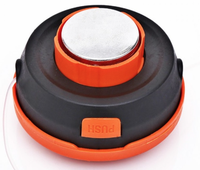 UB Cap motocoasa buton metal gri+portocaliu MX144 - 1