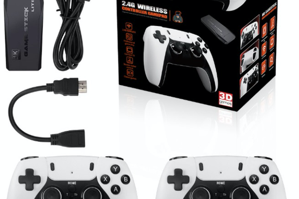 UB Consola tip stick cu jocuri retro 15000 de Jocuri Video 9 emulatoare si 2 controller Wireless HASAN