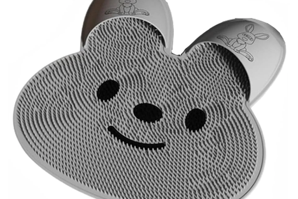 UB Covoras de baie GRI model iepuras antiderapant multifunctional