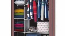 UB Dulap GRI Haine 2 compartimente Textil