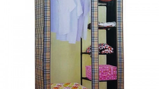 UB Dulap HAINE Textil JJL-0719 2 compartimente CU ROSU  MODEL SUS