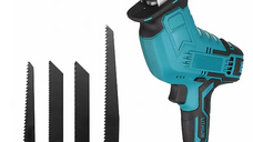 UB Fierastrau electric tip sabie cu 2 acumulatori 4 panze pentru multiple materiale albastru