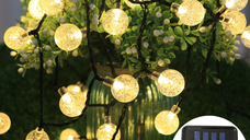 UB Ghirlanda Solara 20 GLOBULETE 2.5m Lumina Calda de Exterior
